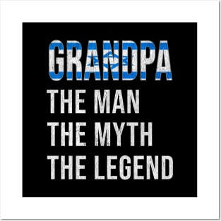 Grand Father Isreali Grandpa The Man The Myth The Legend - Gift for Isreali Dad With Roots From  Israel Posters and Art